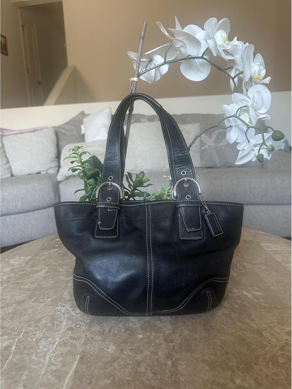 Vintage Coach soho tote bag